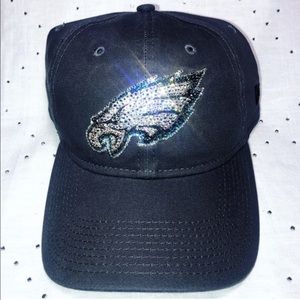 New Bling Philadelphia Eagles Swarovski Hat (Grey)